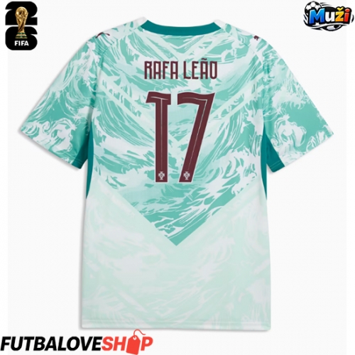 Dres Portugalsko Rafael Leao #17 Preč MS 2026 Krátky Rukáv
